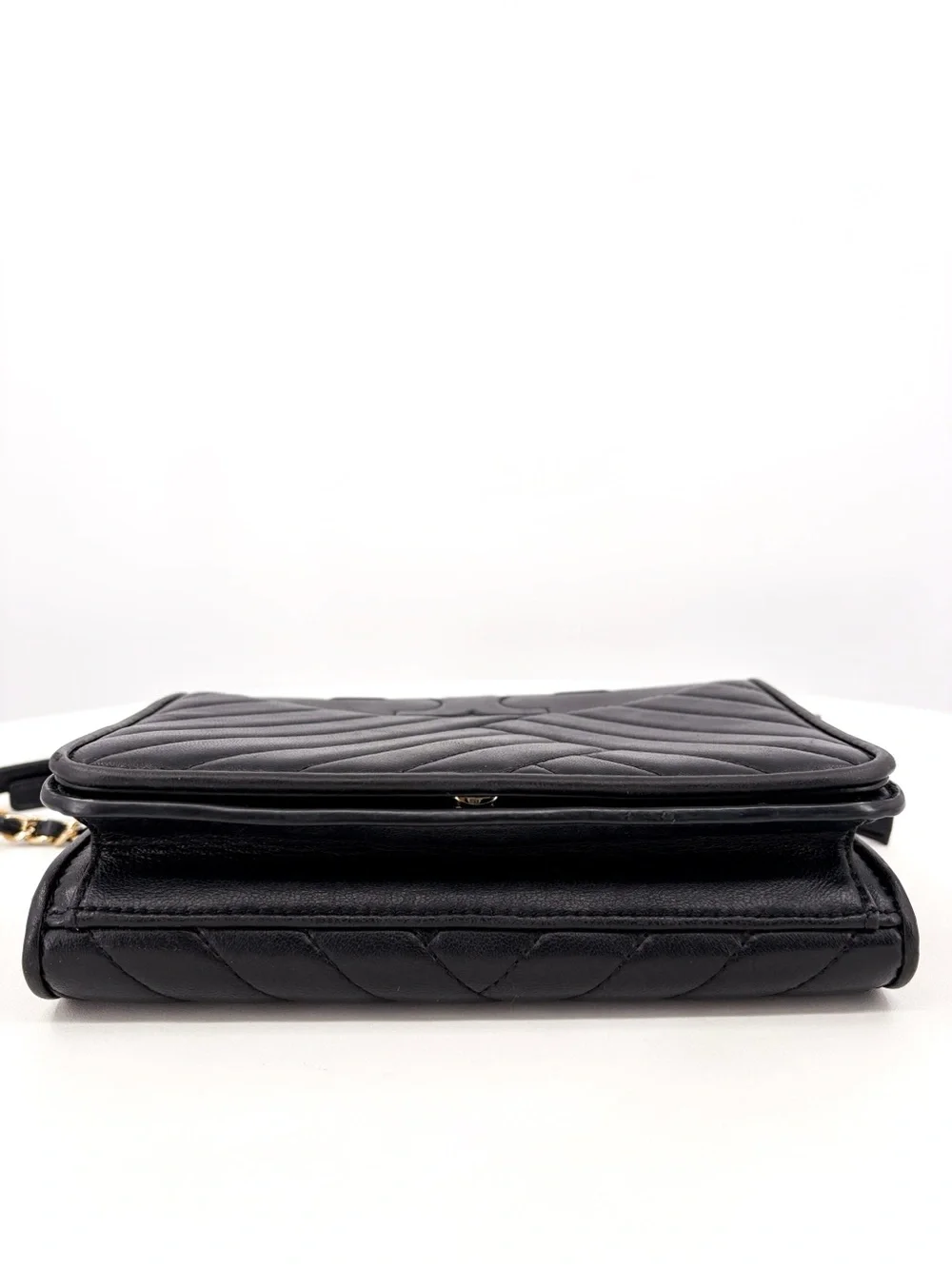 TORY BURCH Alexa Combo Quilted Black Leather Crossbody Bag